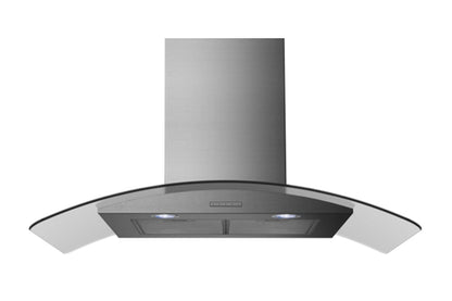 Belling 90cm Curved Glass Chimney Hood | CHIM904GSTA