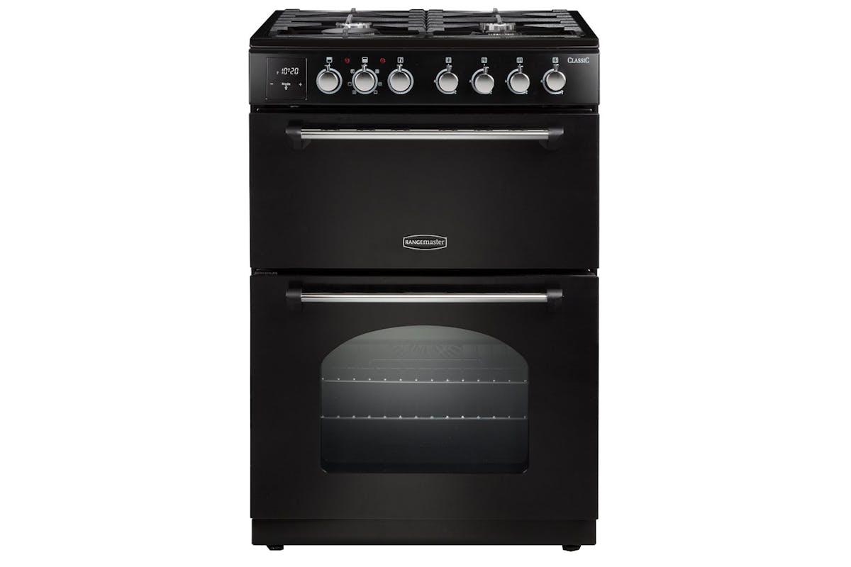 Rangemaster Classic 60cm Dual Fuel Cooker | CLA60DFFBL/C | Black
