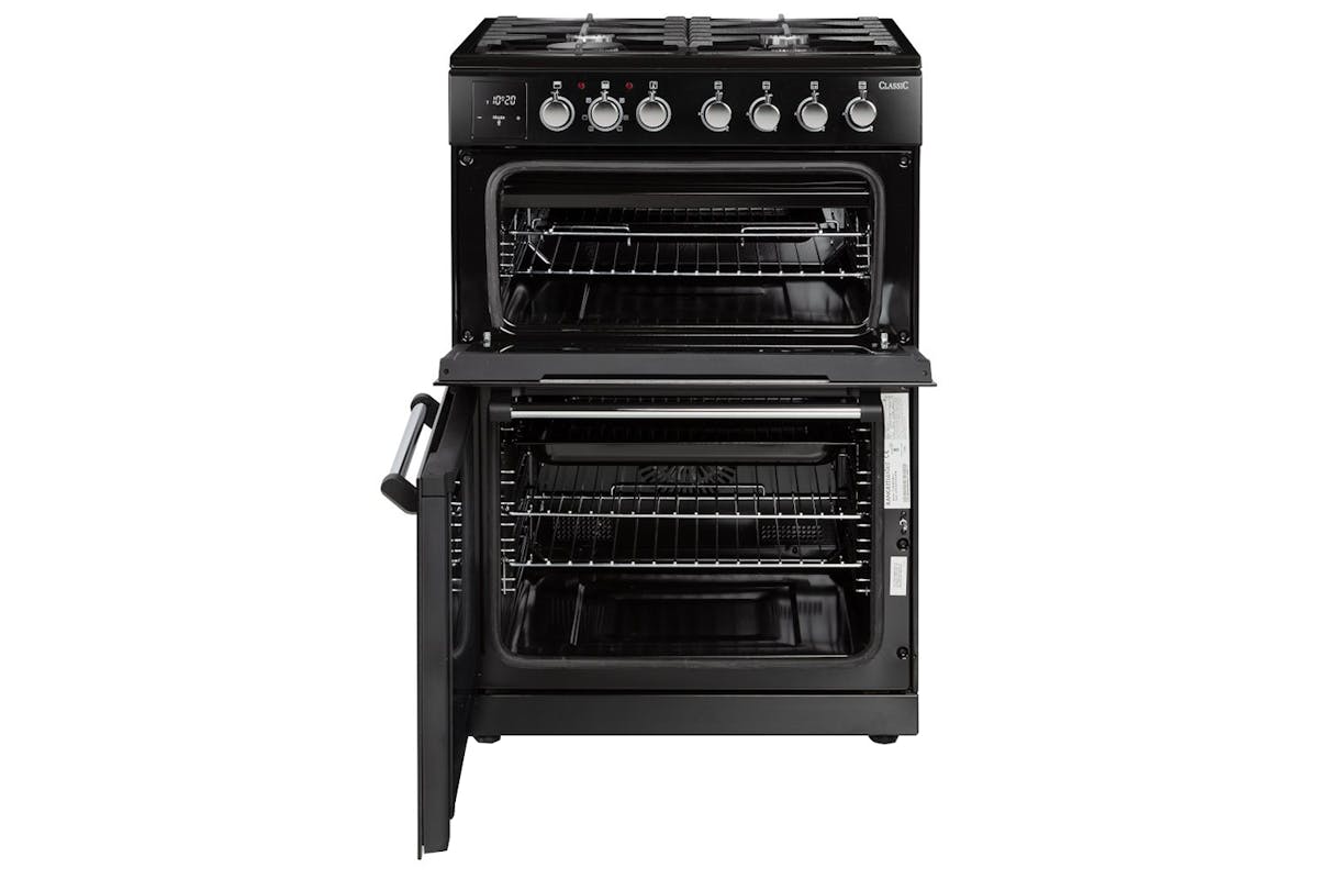 Rangemaster Classic 60cm Dual Fuel Cooker | CLA60DFFBL/C | Black