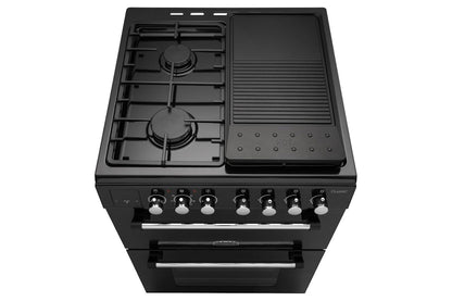 Rangemaster Classic 60cm Dual Fuel Cooker | CLA60DFFBL/C | Black