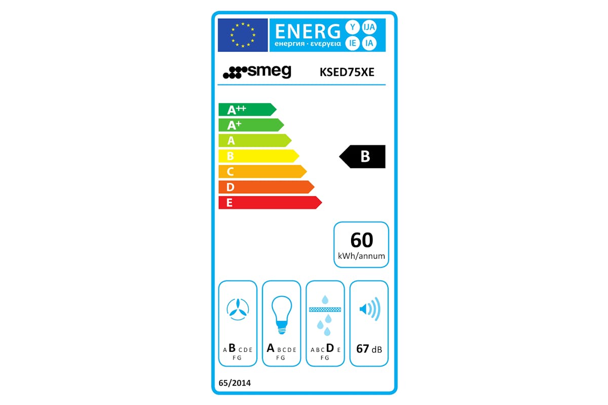 Smeg 70cm Chimney Hood | KSED75XE | Stainless Steel