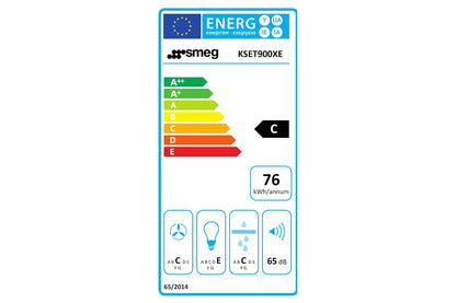 Smeg 90cm Telescopic Cooker Hood | KSET900XE | Stainless Steel