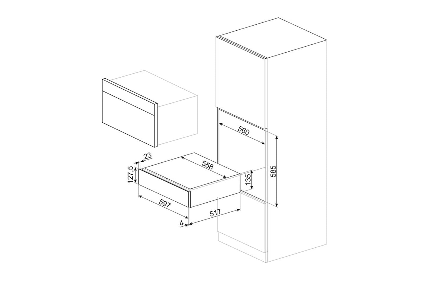Smeg Classic Sommelier Drawer | CPS315X