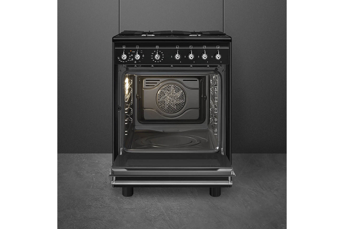 Smeg 60cm Freestanding Dual Fuel Cooker | CX61GMBL