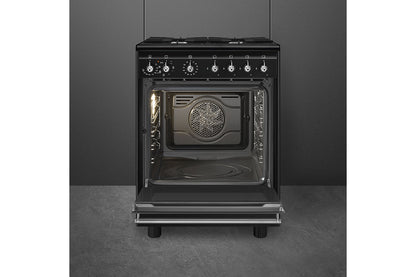 Smeg 60cm Freestanding Dual Fuel Cooker | CX61GMBL
