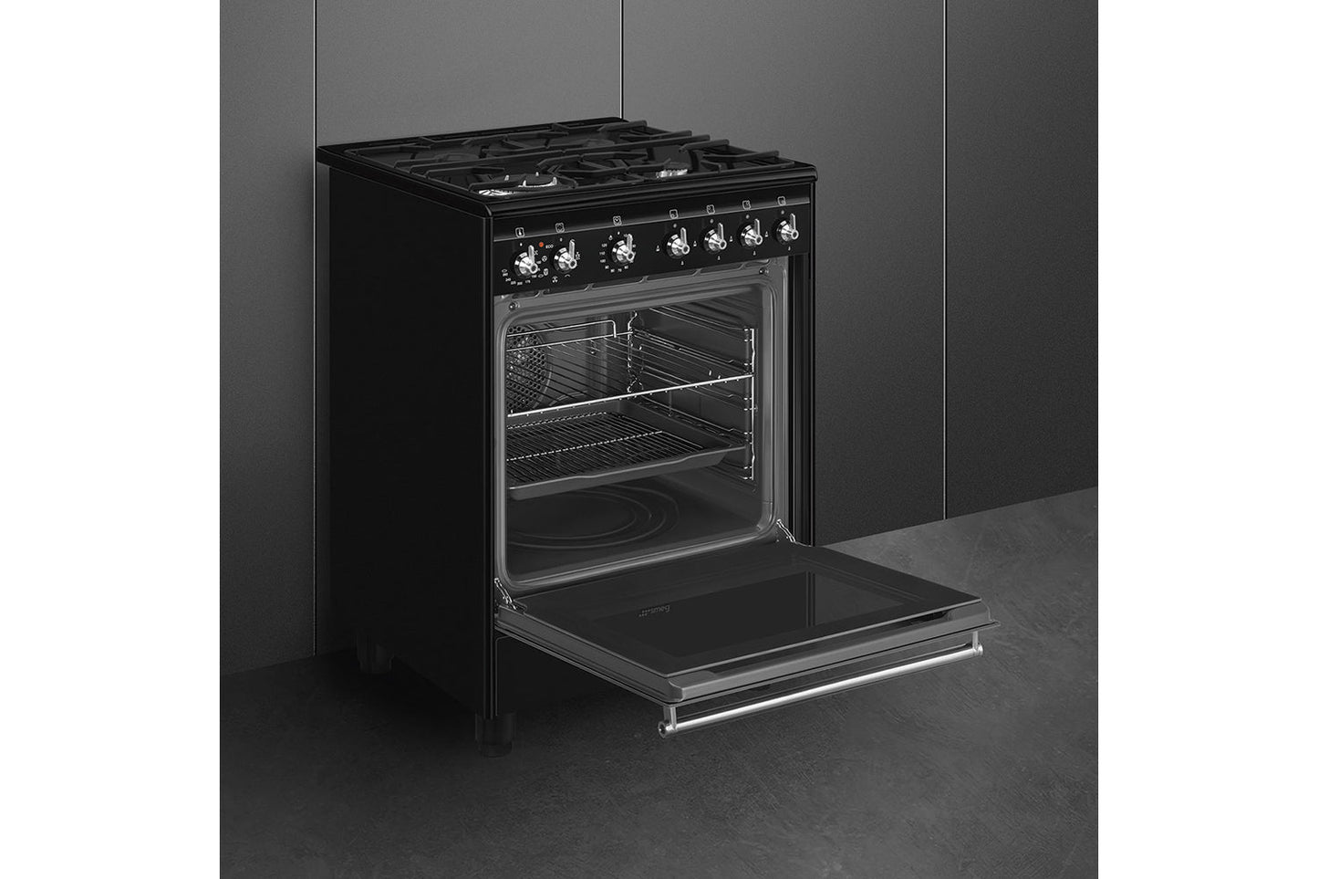 Smeg 60cm Freestanding Dual Fuel Cooker | CX61GMBL