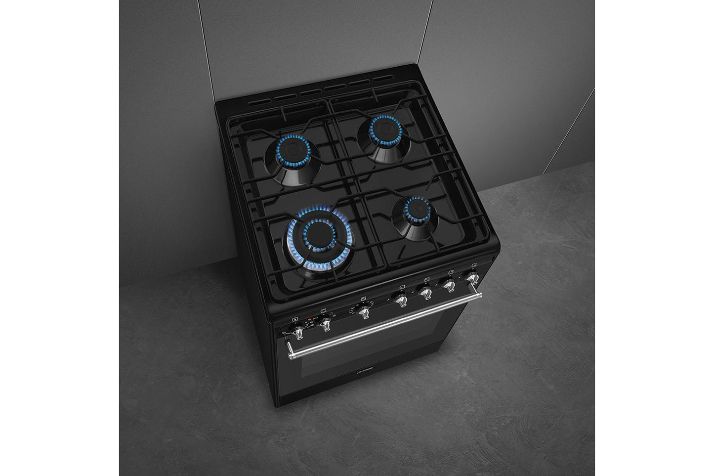 Smeg 60cm Freestanding Dual Fuel Cooker | CX61GMBL