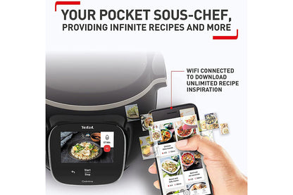 Tefal Cook4me Touch 6L Digital Multi Pressure Cooker | CY912840 | Black