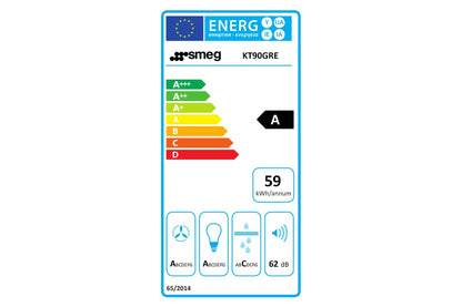 Smeg 90cm Victoria Chimney Cooker Hood | KT90GRE | Slate Grey