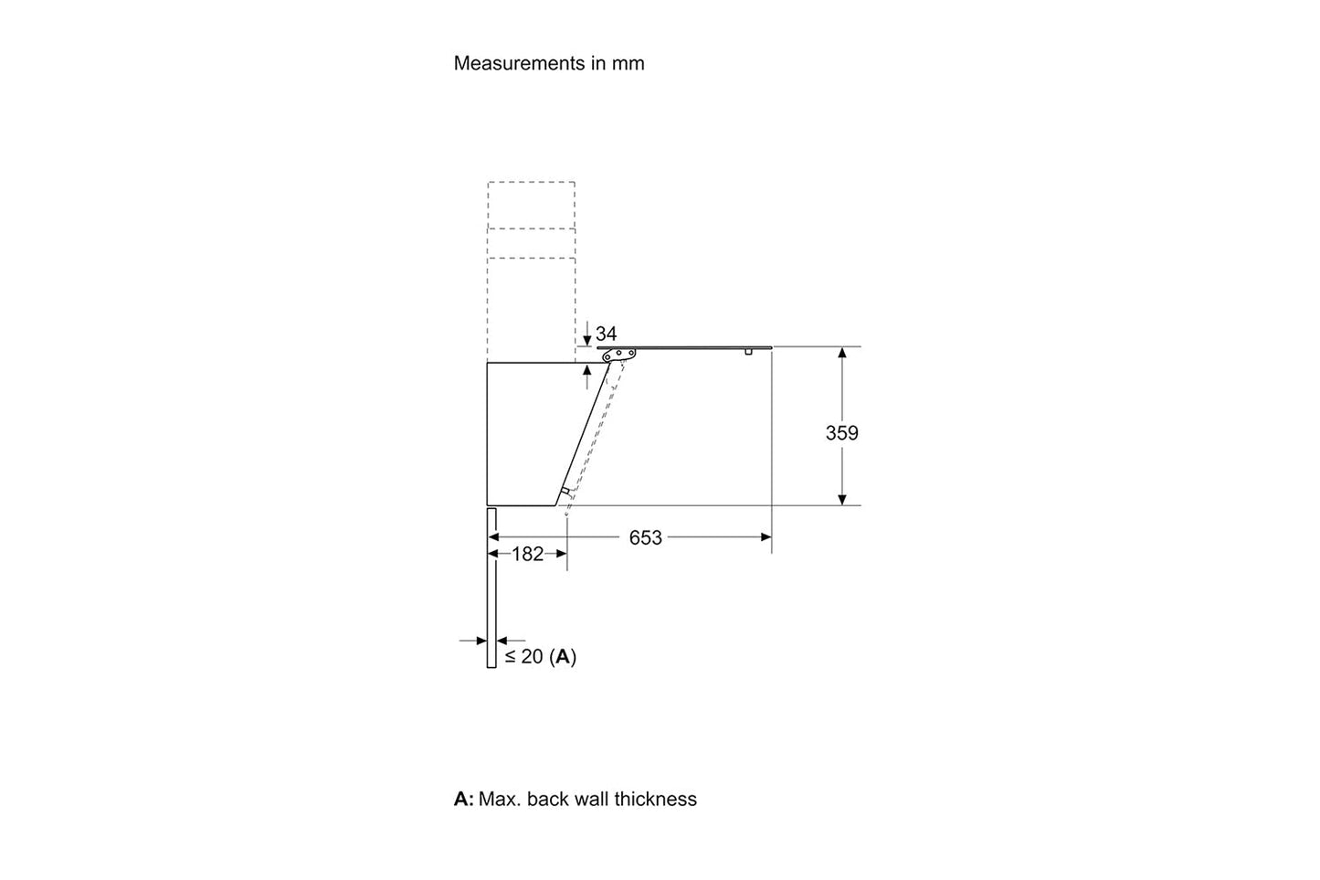 Neff 60cm Wall-mounted Cooker Hood | D63IDK1S0B