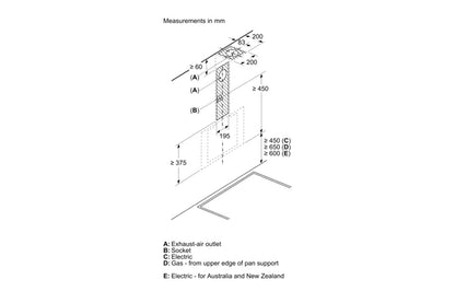 Neff 60cm Wall-mounted Cooker Hood | D63IDK1S0B