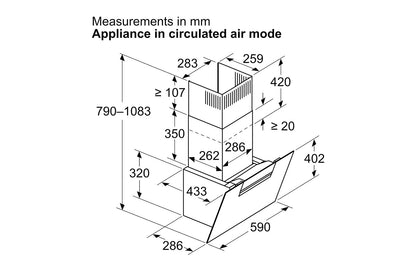 Neff N50 Wall Mounted Cooker Hood | D65IFN1S0B