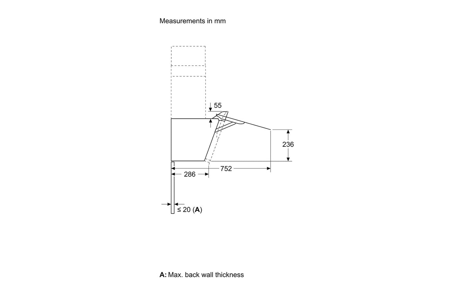 Neff N 50 Wall Mounted 80cm Cooker Hood | D85IFN1S0B