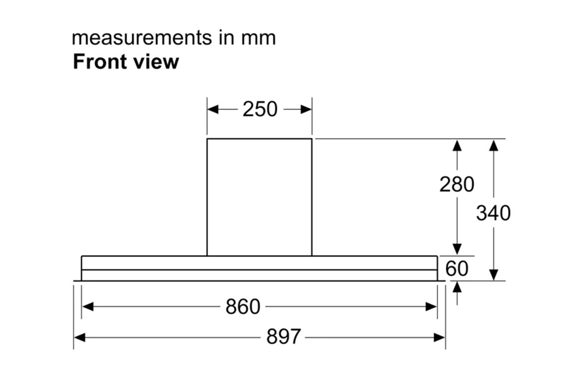 Neff N70 Built-in Cooker Hood | D95XAM2S0B