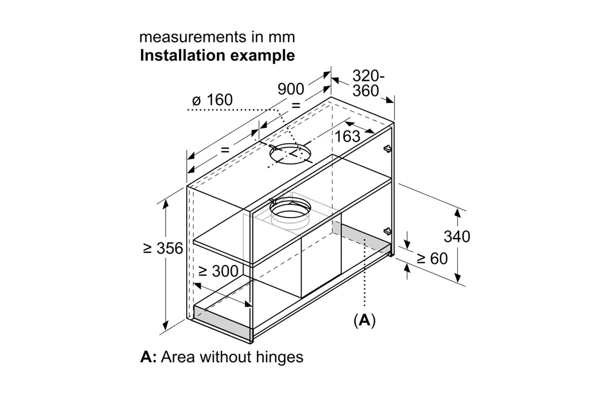 Neff N70 Built-in Cooker Hood | D95XAM2S0B