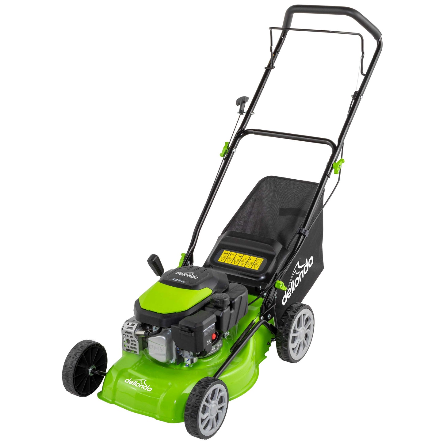 127cc 16"/41cm Hand-Propelled Petrol Lawnmower, 4-Stroke - DG100