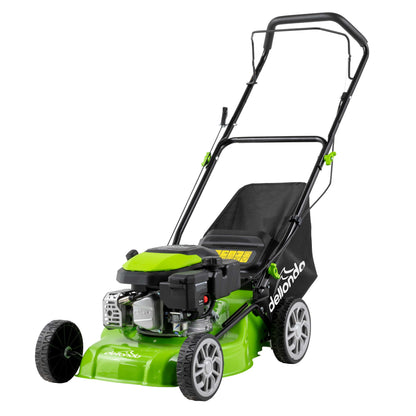 127cc 16"/41cm Hand-Propelled Petrol Lawnmower, 4-Stroke - DG100