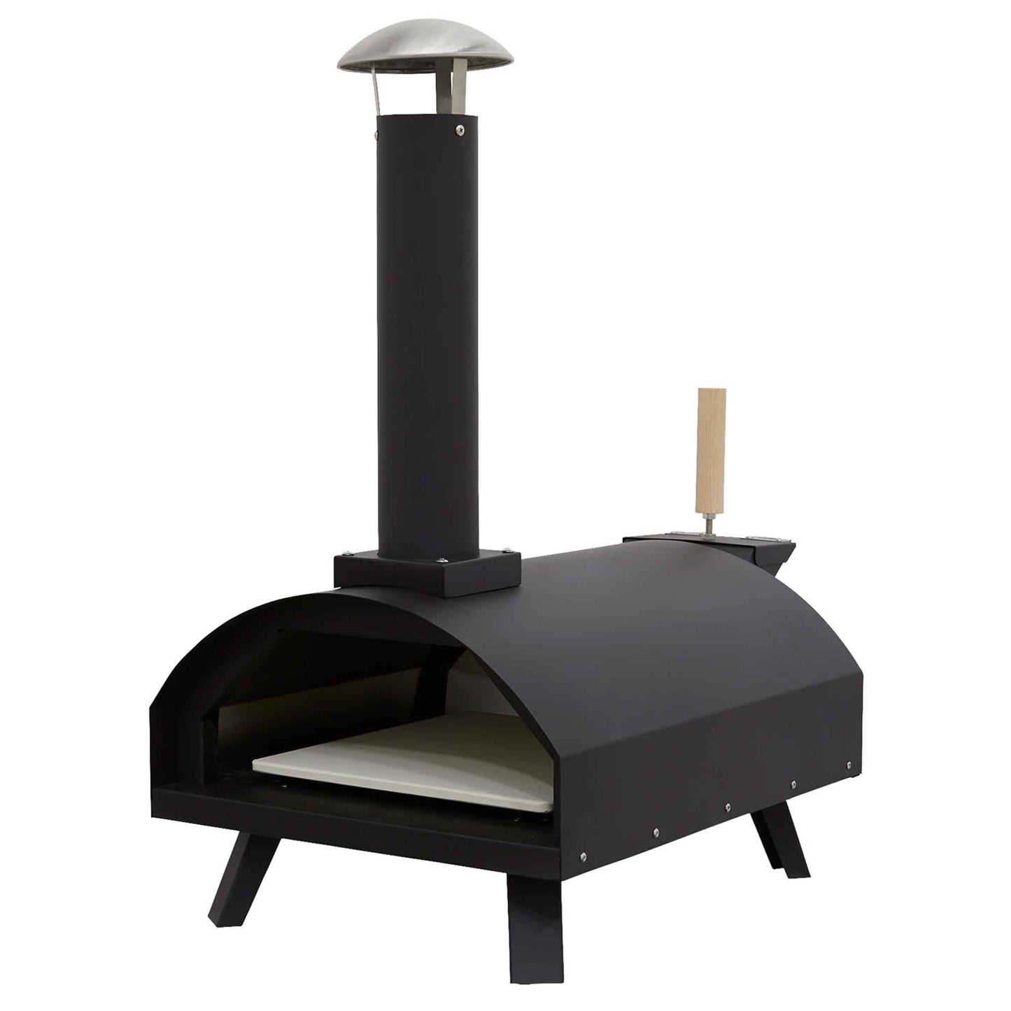 Portable Wood-Fired Pizza Oven with Cover/Carry Bag and Trolley - DG258