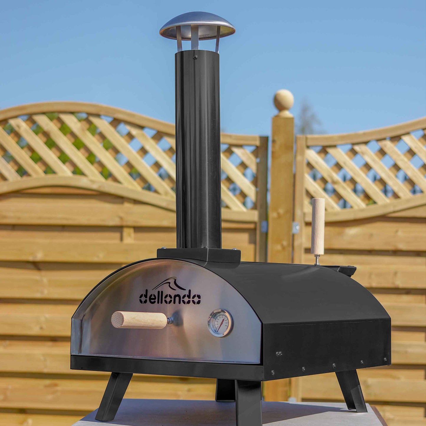 Wood-Fired 14" Pizza Oven and Smoking Oven with Pizza Peel & Cover - DG218