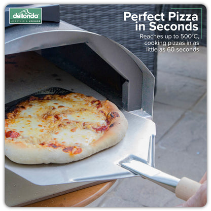 Wood-Fired Pizza Oven and Smoking Oven - Portable, Stainless Steel - DG11