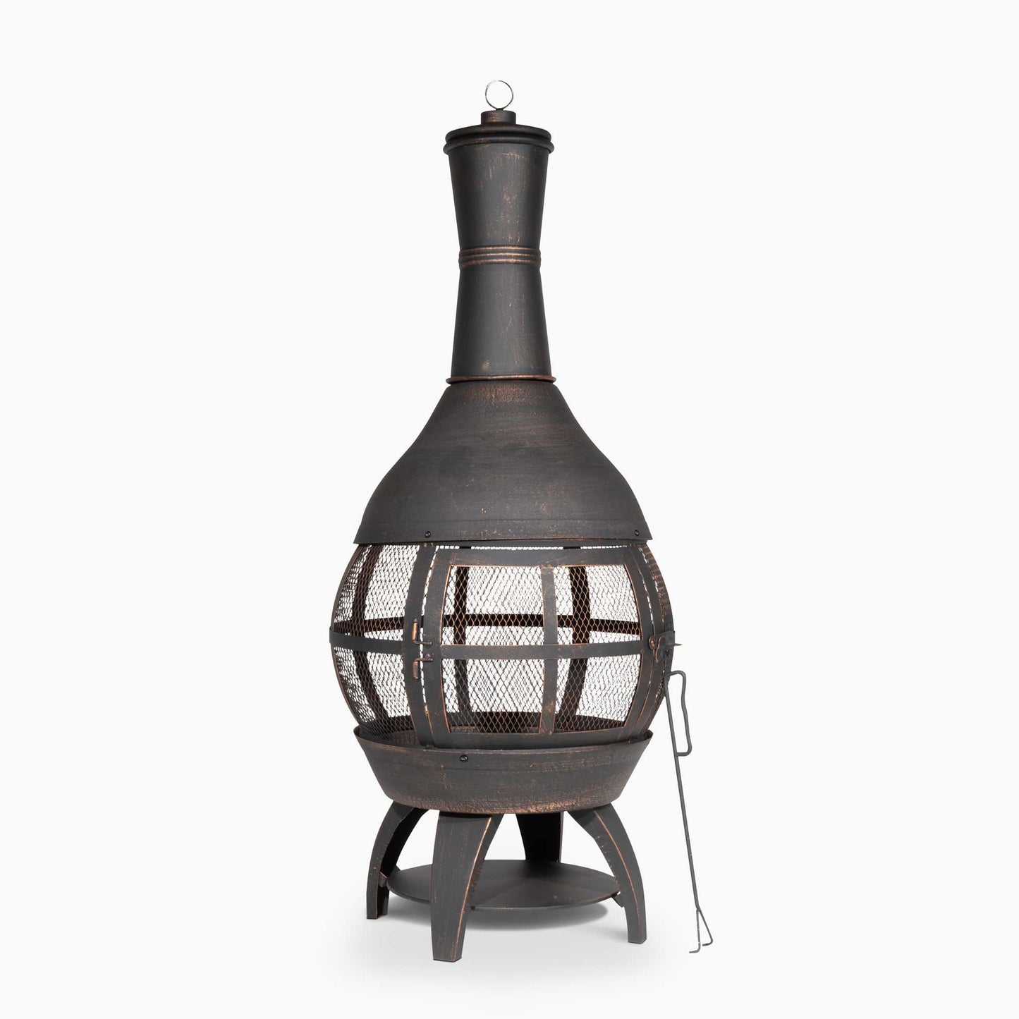 Deluxe 360° Chiminea/Fire Pit/Outdoor Heater - Antique Bronze Finish - DG112