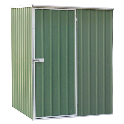 Galvanised Steel Metal Garden/Outdoor/Storage Shed, 5FT x 5FT, Pent Style Roof – Green - DG114