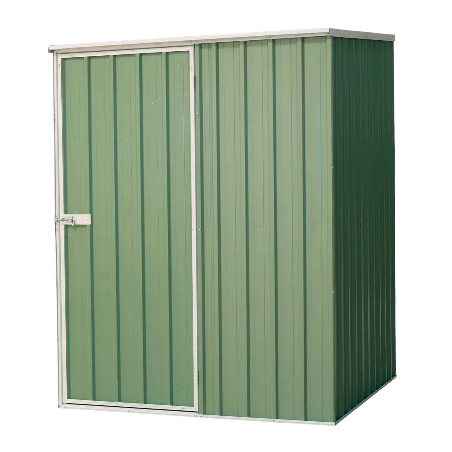 Galvanised Steel Metal Garden/Outdoor/Storage Shed, 5FT x 5FT, Pent Style Roof – Green - DG114