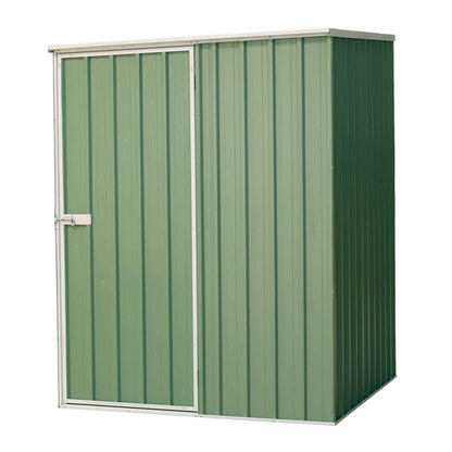 Galvanised Steel Metal Garden/Outdoor/Storage Shed, 5FT x 5FT, Pent Style Roof – Green - DG114