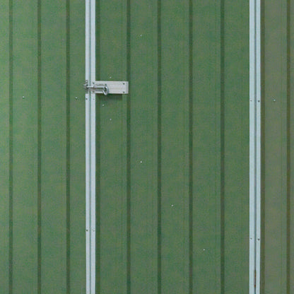 Galvanised Steel Metal Garden/Outdoor/Storage Shed, 7.5FT x 7.5FT, Apex Style Roof - Green - DG115