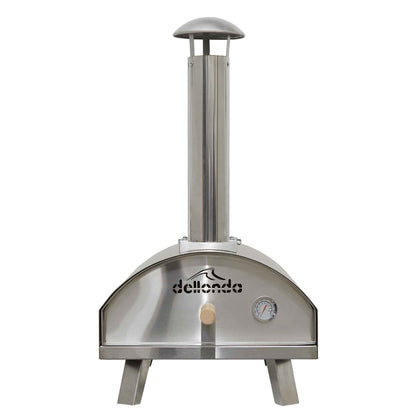Wood-Fired Pizza Oven and Smoking Oven - Portable, Stainless Steel - DG11