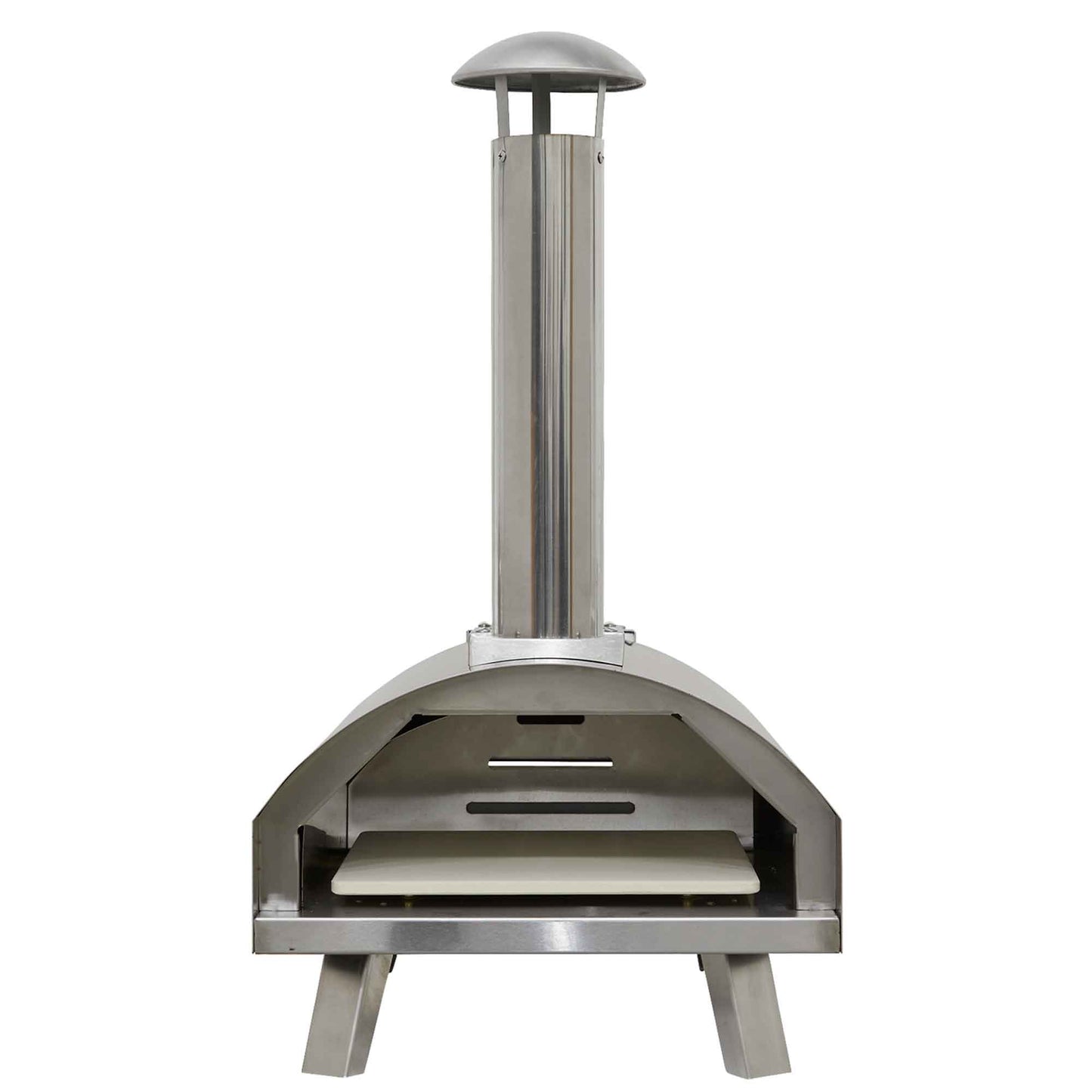 Wood-Fired Pizza Oven and Smoking Oven - Portable, Stainless Steel - DG11