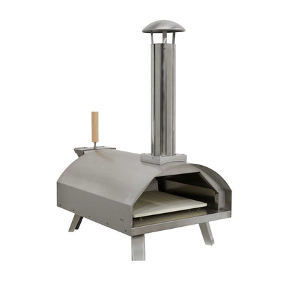 Portable Wood-Fired Stainless Steel Pizza Oven with Cover/Carry Bag and Trolley - DG259