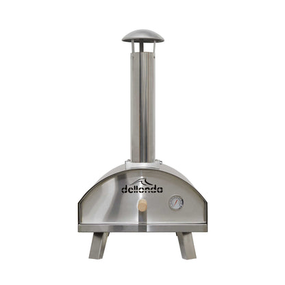 Portable Wood-Fired Stainless Steel Pizza Oven with Cover/Carry Bag and Trolley - DG259