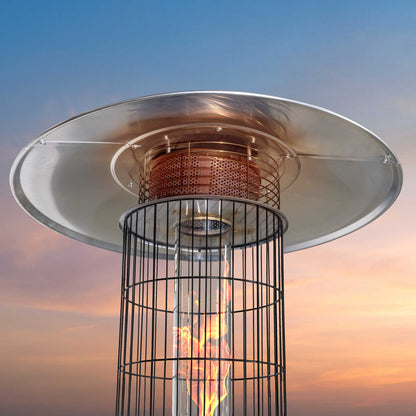 Freestanding Gas Patio Heater 13kW, Black - DG124