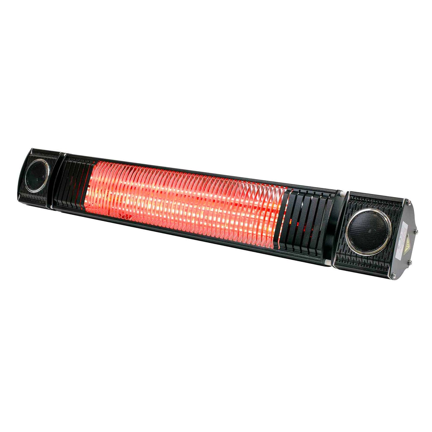 Infrared Outdoor 2000W Patio Heater with Wireless Speakers, Black - IPX5 Rated - DG125