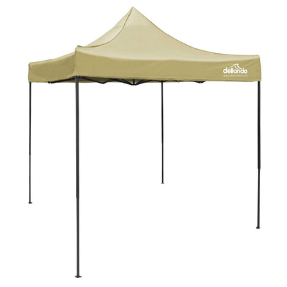 Premium 2x2m Pop-Up Gazebo, Water Resistant, Carry Bag, Stakes & Weight Bags - Beige - DG126