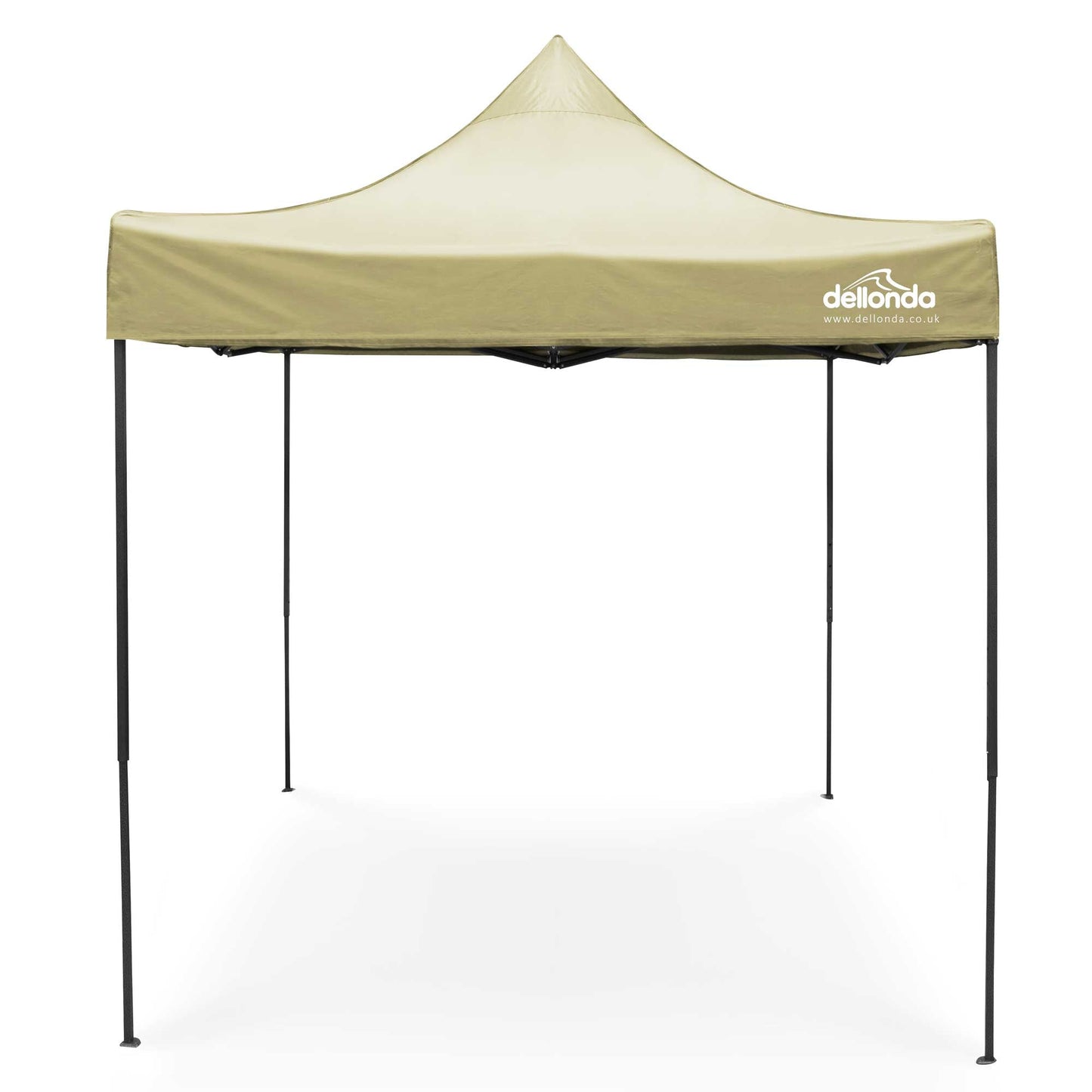 Premium 2x2m Pop-Up Gazebo, Water Resistant, Carry Bag, Stakes & Weight Bags - Beige - DG126