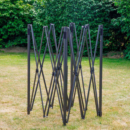 Premium 3x3m Pop-Up Gazebo & Side Walls, Water Resistant with Carry Bag, Stakes & Weight Bags - Green - DG166