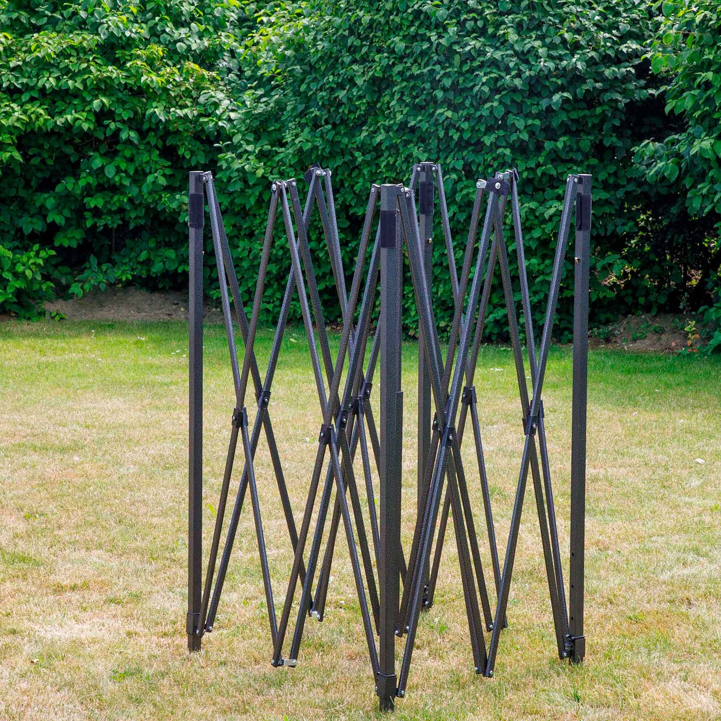 Premium 3x3m Pop-Up Gazebo & Side Walls, Water Resistant with Carry Bag, Rope, Stakes & Weight Bags - Grey - DG167