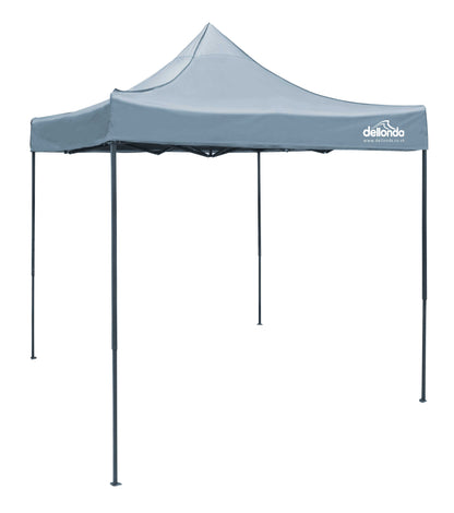 Premium 2x2m Pop-Up Gazebo, Water Resistant, Carry Bag, Stakes & Weight Bags - Grey - DG129