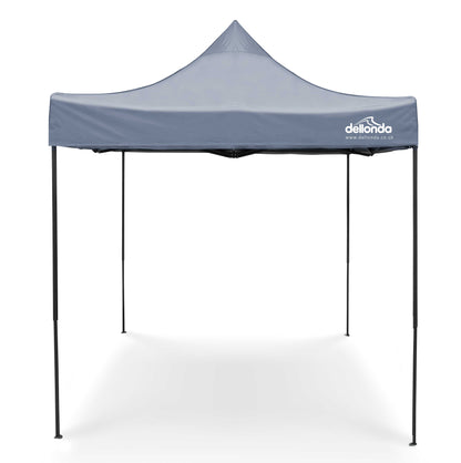 Premium 2x2m Pop-Up Gazebo, Water Resistant, Carry Bag, Stakes & Weight Bags - Grey - DG129