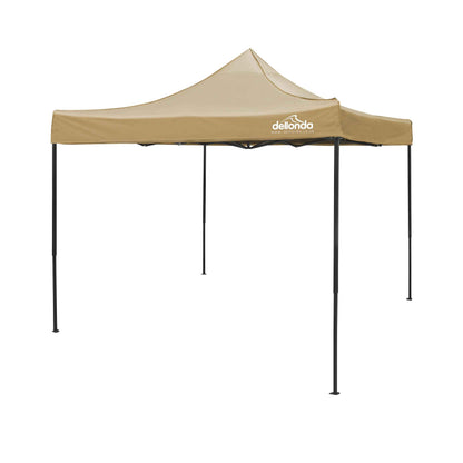 Premium 3x3m Pop-Up Gazebo, Water Resistant, Carry Bag, Stakes & Weight Bags - Beige - DG130