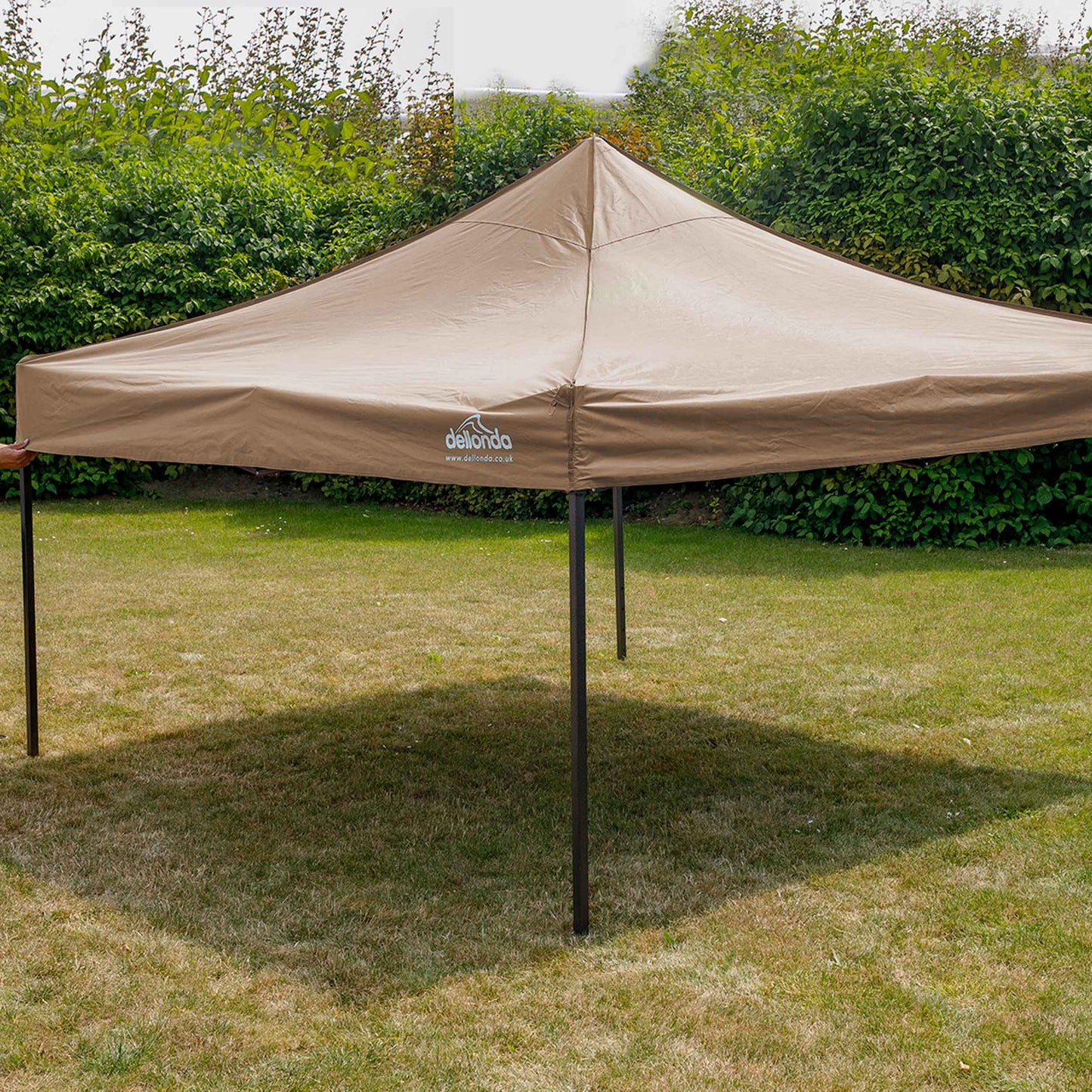 Premium 3x3m Pop-Up Gazebo, Water Resistant, Carry Bag, Stakes & Weight Bags - Beige - DG130