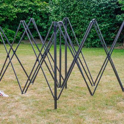 Premium 3x3m Pop-Up Gazebo, Water Resistant, Carry Bag, Stakes & Weight Bags - Beige - DG130