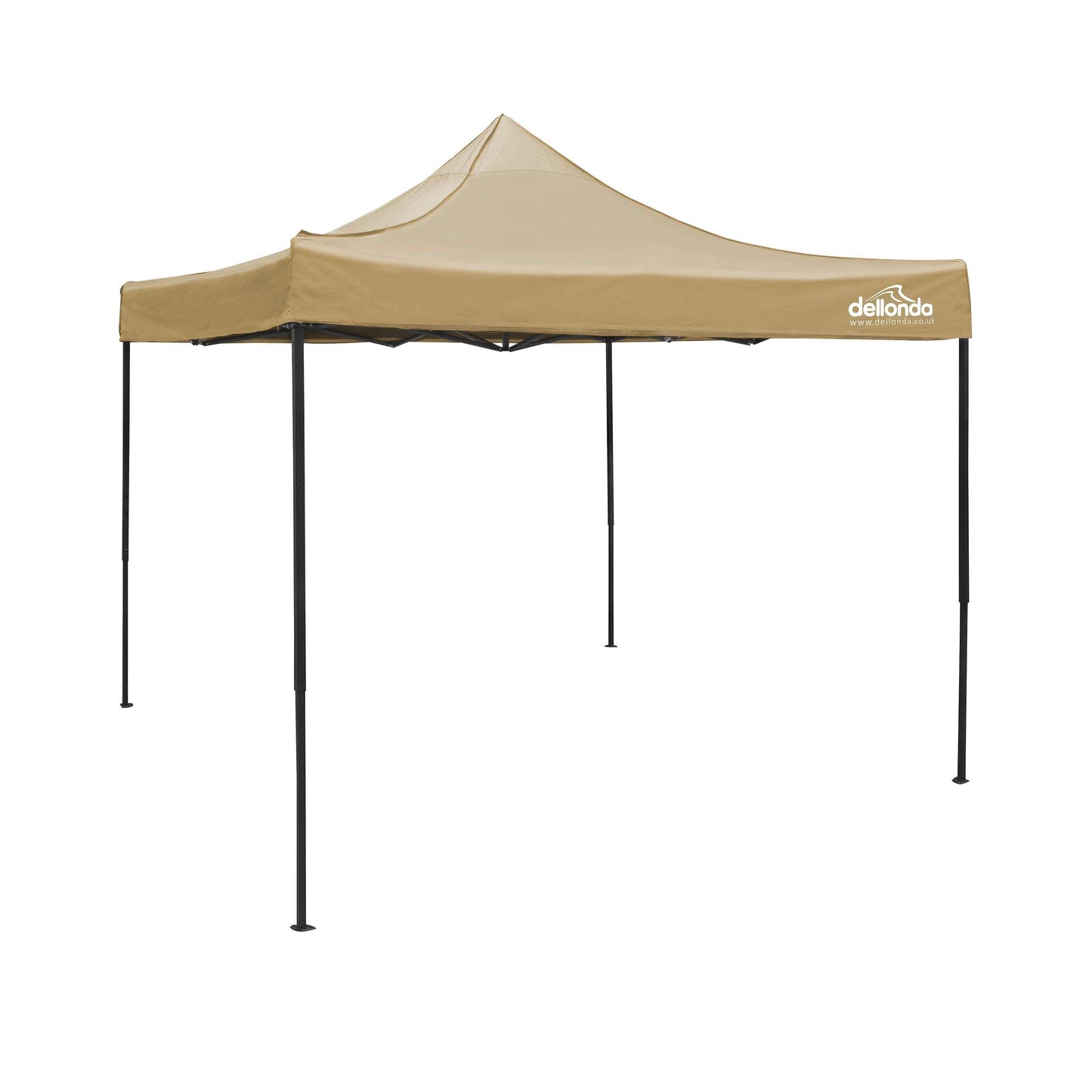 Premium 3x3m Pop-Up Gazebo, Water Resistant, Carry Bag, Stakes & Weight Bags - Beige - DG130
