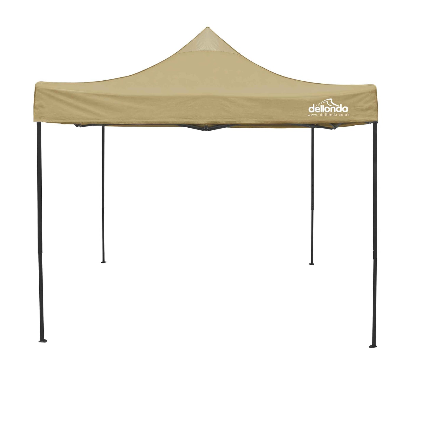 Premium 3x3m Pop-Up Gazebo, Water Resistant, Carry Bag, Stakes & Weight Bags - Beige - DG130