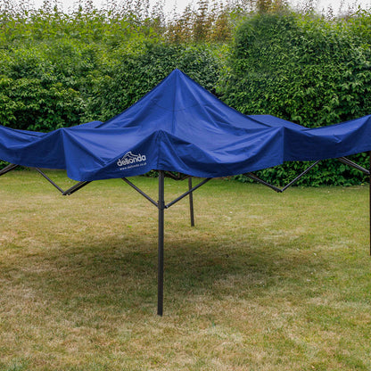 Premium 3x3m Pop-Up Gazebo, Water Resistant, Carry Bag, Stakes & Weight Bags - Blue - DG131