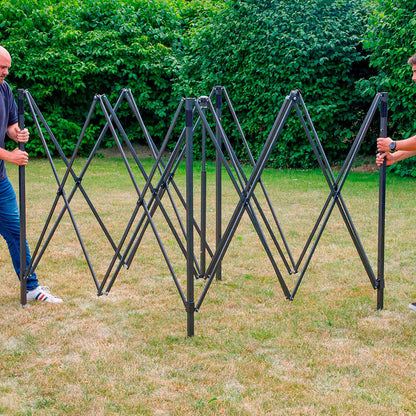 Premium 3x3m Pop-Up Gazebo, Water Resistant, Carry Bag, Stakes & Weight Bags - Blue - DG131