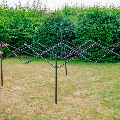 Premium 3x3m Pop-Up Gazebo, Water Resistant, Carry Bag, Stakes & Weight Bags - Dark Green - DG132