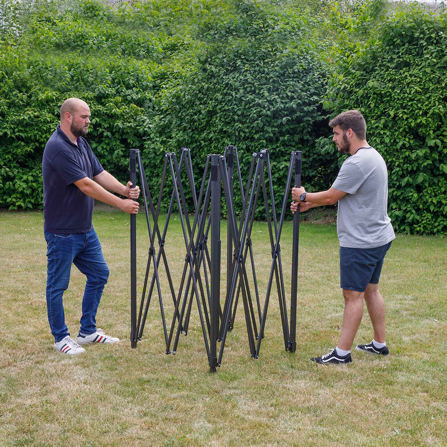 Premium 3x3m Pop-Up Gazebo, Water Resistant, Carry Bag, Stakes & Weight Bags - Dark Green - DG132